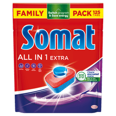 Somat All in 1 Extra Lemon & Lime tablety do myčky 125 ks