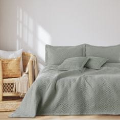 AmeliaHome , Oboustranný pléd /přehoz na postel Ophelia, 200x220 cm, ocelová šedá