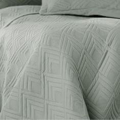 AmeliaHome , Oboustranný pléd /přehoz na postel Ophelia, 240x260 cm, ocelová šedá