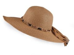 Kraftika 1ks hnědá přírodní dámský letní klobouk / slamák