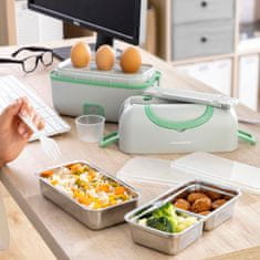 InnovaGoods 3-in-1 Electric Steamer Lunch Box with Recipes Beneam InnovaGoods 