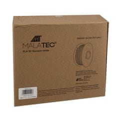 Malatec PLA 3D filament 1kg 1,75mm - bílý Malatec 22041 