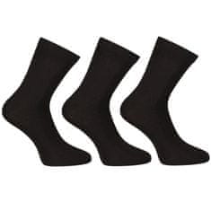 Nedeto 3PACK ponožky kotníkové bambusové černé (3PBK01) - velikost XL