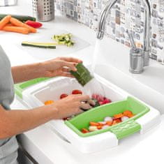 InnovaGoods Extendable 3-in-1 Cutting Board with Tray, Container and Drainer PractiCut InnovaGoods 