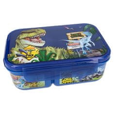 Dino World Svačinový box , Modrý, 2 přihrádky
