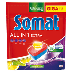 Somat All in 1 Extra Lemon & Lime tablety do myčky 85 ks