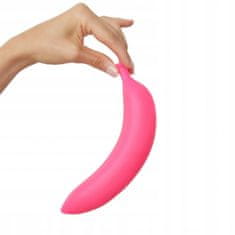 PRETTY LOVE Dildo Vibrační Růžový Zakřivený Banán Silikon