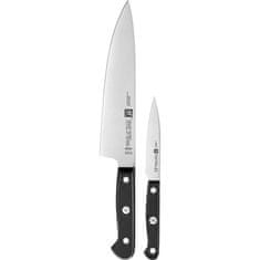Zwilling Kuchyňské nože Gourmet 2 ks černé z nerezové oceli
