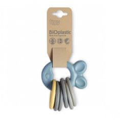 Dantoy Tiny Bio plastové kroužky s kousátkem Blue 0m+
