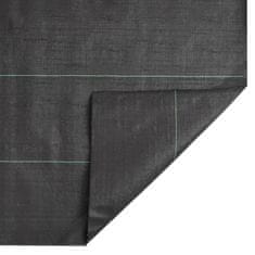Vidaxl Mulčovací textilie černá 4 x 50 m PP
