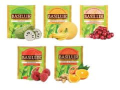 Basilur BASILUR Fruit Infusions -Zelený ovocný čaj, 5 příchutí v sáčcích 25 x 1,5 g 1
