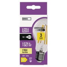 Emos LED žárovka Filament A60 / E27 / 11W (100W) / 1521 lm / teplá bílá