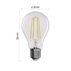Emos LED žárovka Filament A60 / E27 / 7,5W (75 W) / 1 055 lm / neutrální bílá / stmívatelná