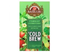 Basilur BASILUR Cold Brew - Ovocný čaj bez kofeinu s vůní jahod, okurky a máty, studený čaj v sáčcích 20 x 2 g 