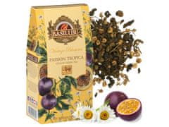 Basilur BASILUR VINTAGE BLOSSOMS - Passion Tropica Zelený listový čaj s květy heřmánku a vůní mučenky 75 g x1
