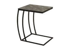 Adore Přídavný stolek DOMITILLA, kovová konstrukce, mramor