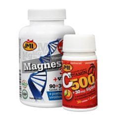 JML Magnesium B6 120 tablet + ZDARMA Vitamin C-500 se šípky s postupným uvolňováním 32 tablet