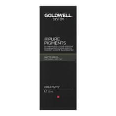 GOLDWELL System Pure Pigments Elumenated Color Additive koncentrované kapky s barevnými pigmenty Matte Green 50 ml