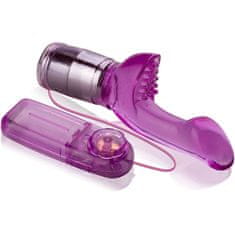 XSARA Gelový fialový stimulátor klitorisu a g-bodu – wdk 8805