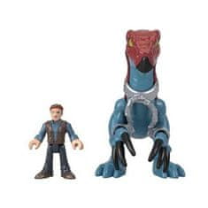 Mattel Jurský svět Imaginext dinosaurus Therizinosaurus + Owen