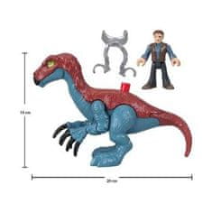 Mattel Jurský svět Imaginext dinosaurus Therizinosaurus + Owen