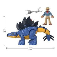 Mattel Jurský svět Imaginext dinosaurus Stegosaurus + Dr. Grant
