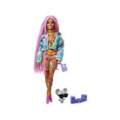 Mattel Barbie Extra stylová panenka + myška DJ