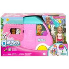 Mattel Barbie Chelsea Karavan s panenkou + zvířátka, doplňky