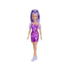 Mattel Módní panenka Barbie Fashionistas, fialová