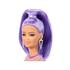 Mattel Módní panenka Barbie Fashionistas, fialová