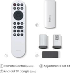 BENQ BenQ X3100i 4K UHD/ DLP projektor/ 3300ANSI/ 600000:1/ Wi-Fi/ BT/ 2xHDMI/ USB-C/ QS02 modul/ Android TV
