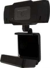 webkamera Webcam W5/ 5MP HD 2592x1944/ 1/4" CMOS/ mikrofon/ držák/ Plug and Play/ Autofocus/ USB 2.0/ 1,5 m/ černá