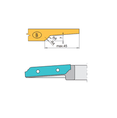RH+ nůž spodní profilový B VP-45 HW (52145002)