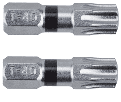 Narex Bity Super Lock S2/Cr - T40-25 BLACK - 2 ks (65404468)
