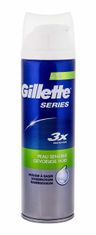 Gillette 250ml series sensitive, pěna na holení