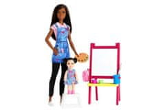 Mattel Barbie Povolání herní set Učitelka umění černoška, Mattel GJM30 - 887961813869