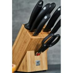 Zwilling style 8 EL kuchyňských nožů z nerezové oceli v bloku s ořezávátkem a nůžkami