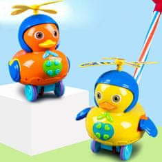 CAB Toys Chodítko kačer s vrtulkou orange