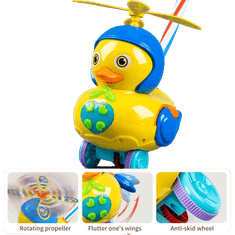 CAB Toys Chodítko kačer s vrtulkou žlutý