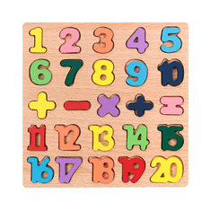 CAB Toys 3D dřevěné puzzle pro děti - Čísla