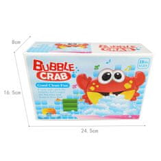 CAB Toys Bublinkový krab vyrábí bublinky pěnu ve vaně