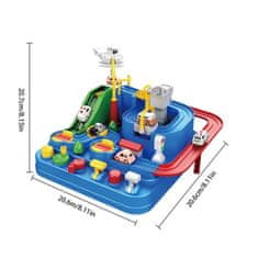 CAB Toys Mini auto dráha pro děti - Hračkářská závodní dráha modrá