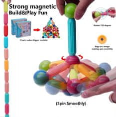 CAB Toys Magnetická stavebnice pro děti - 64ks