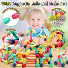 CAB Toys Magnetická stavebnice pro děti - 64ks