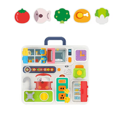 CAB Toys Montessori kuchyňka Busy Board světelná tabule se zvukovými efekty