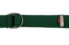 Levis Levi’s textilní unisex pásek s průvlečnou sponou v tmavě zelené