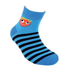 RS dětské zkrácené bavlněné pruhované ponožky 21159 3pack, 19-22