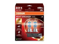 Osram OSRAM H11 12V 55W PGJ19-2 NIGHT BREAKER 220 plus 220procent 2ks 64211NB220-2HB