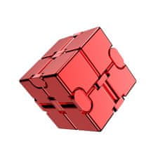 CAB Toys Infinity Cube Antistresová kostka kovová - červená