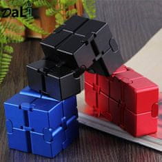 CAB Toys Infinity Cube Antistresová kostka kovová - červená